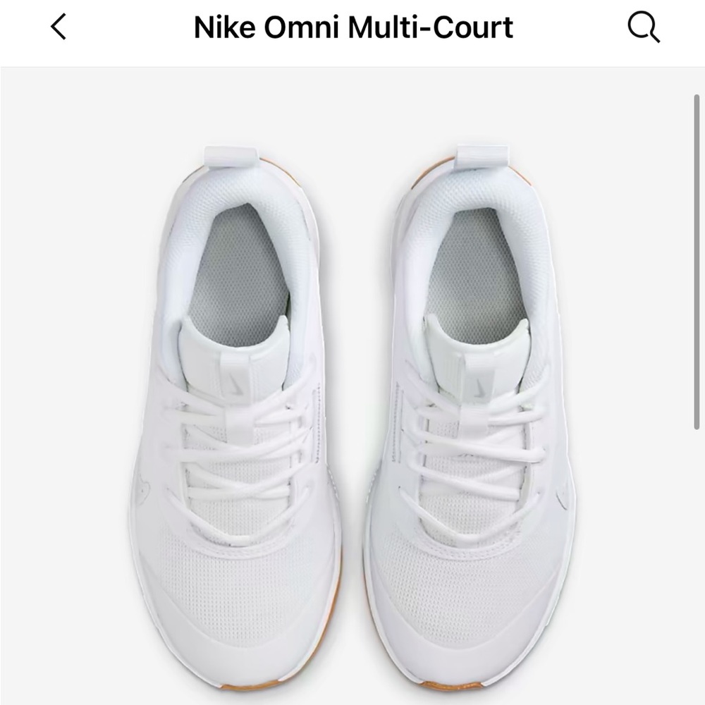 Big kids Nike Omni Multi-Court white 4.5y brand new in box